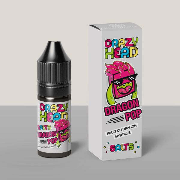 DRAGON POP- CRAZY HEAD - SALTS - 10ML 
